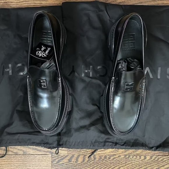 GIVENCHY TERRA LOAFERS ブラック 38 GIVENCHY TERRA LOAFERS ブラック 38 Givenchy Terra Leather Loafers